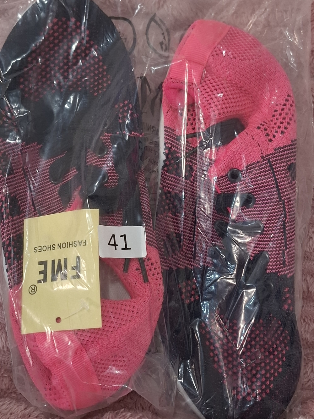 ME Makeover Essentials Women's Pink and Navy Athletic Sneakers - Picture 8 of 8